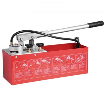 VEVOR Hidrostatična testna črpalka RP-25 14 m cev 10 L rezervoar 127 cm priključek