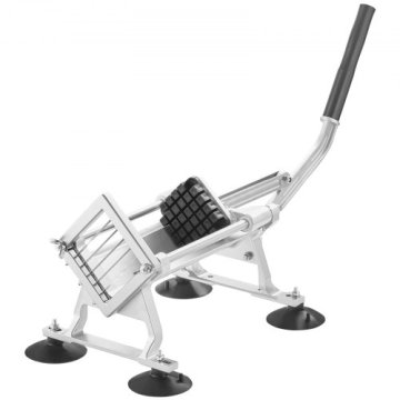 VEVOR Ročni rezalnik zelenjave komercialni rezalnik 1/4x3/8x1/2 in srebrn