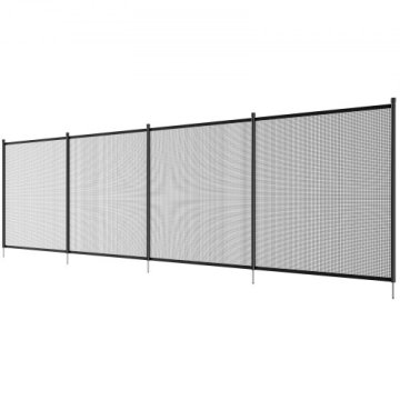 VEVOR Ograja za bazen 12x37 m črna