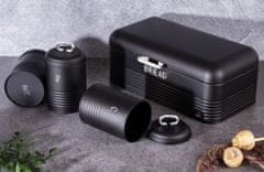 Berlingerhaus Kruh BH-6754 in komplet 4 posod za hrano, črno-srebrna kolekcija