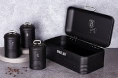 Berlingerhaus Kruh BH-6754 in komplet 4 posod za hrano, črno-srebrna kolekcija