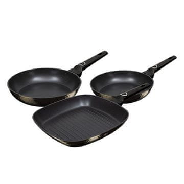 Berlingerhaus Ponev s titanovo prevleko BH-6073 set 3 žarov Primal Gloss Collection