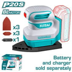 Total One-Stop Tools Akumulatorski brusilnik 12000rpm/ 20V/P20S /INDUSTRIAL (Brez baterije) (TPSLI2024)