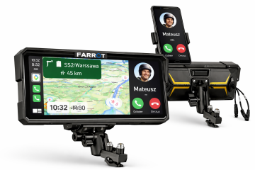 Farrot Motoristična navigacija M780 8.1" CarPlay Android Auto Wireless zaslon za motor GPS Bluetooth IPX8 vodoodporen