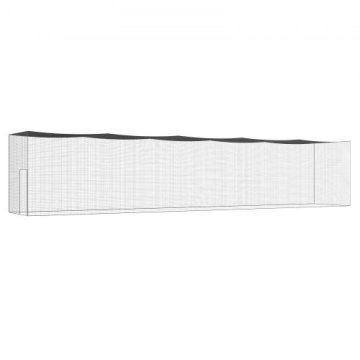 VEVOR Mreža za baseball kletko 70x12x14 ft črna