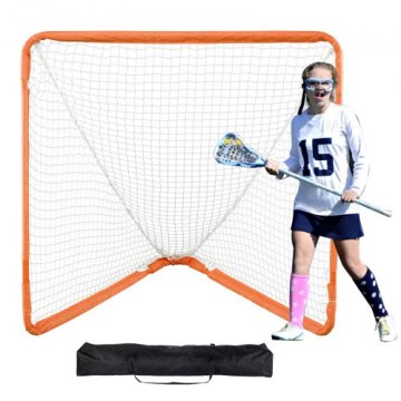 VEVOR Lacrosse gol 1280x1250x1310 mm oranž zložljiv