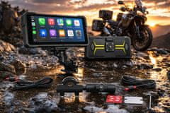 Farrot Motoristična navigacija M780 8.1" CarPlay Android Auto Wireless zaslon za motor GPS Bluetooth IPX8 vodoodporen