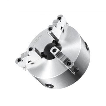 VEVOR Stružnica 3 čeljusti samocentrirajoča 20x16 cm srebrna