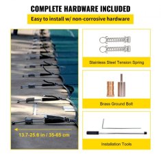 VEVOR Zaščita za bazen NCT2038 61x116 m zelena