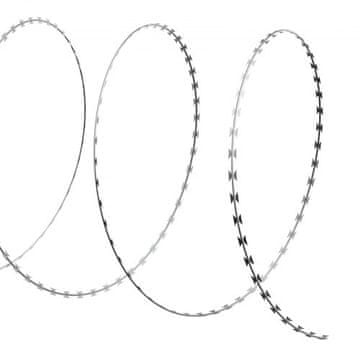 VEVOR Ograja iz bodeče žice 5 zvitkov 482x482x1500 cm srebrna