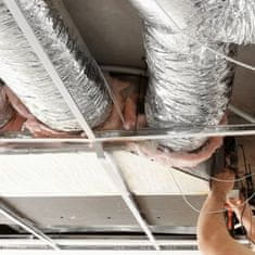 VEVOR Prezračevalna cev sušilca OW158 215x215x7620 mm srebrna