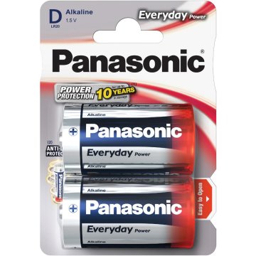 Panasonic LR20 2BP D Ev Power alk
