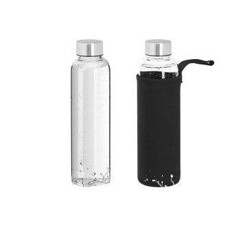 Northix Set 2 steklenic za pitje 500 ml iz borosilikatnega stekla