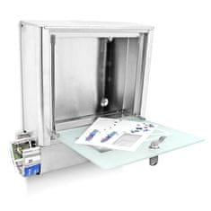 Northix Poštni nabiralnik iz nerjavečega jekla z okencem