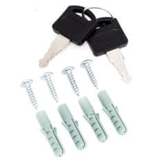 Northix Poštni nabiralnik iz nerjavečega jekla z okencem