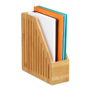 Northix Zbiralnik za dokumente A4 bambus 30x25x10 cm naraven