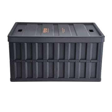 VEVOR Zložljive shranjevalne škatle s pokrovi 595x39x315 cm črne barve