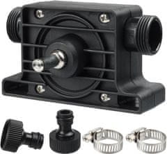 Netscroll Črpalka za tekočine na pogon vrtalnika, kompaktna za prenos vode in drugih tekočin, hitra, črna, PowerPump