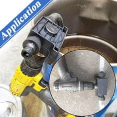 Netscroll Črpalka za tekočine na pogon vrtalnika, kompaktna za prenos vode in drugih tekočin, hitra, črna, PowerPump