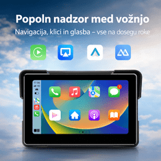 Farrot M770 7” Moto Navigacija z Wireless CarPlay & Android Auto, Dual Bluetooth, IPX8 Vodoodporna