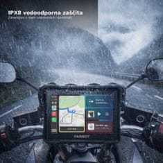 Farrot M770 7” Moto Navigacija z Wireless CarPlay & Android Auto, Dual Bluetooth, IPX8 Vodoodporna