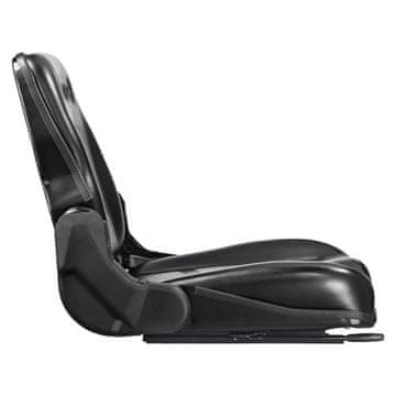 VEVOR Viličar sedež zložljiv nastavljiv naslon za hrbet 52x505x455 cm črn