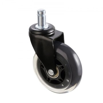 VEVOR Set 5 koles za pisarniški stol 78x35x118 mm črna