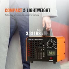 VEVOR Generator ozona 12000mg/h 197x175x16 cm Črn