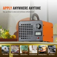 VEVOR Generator ozona 12000mg/h 197x175x16 cm Črn