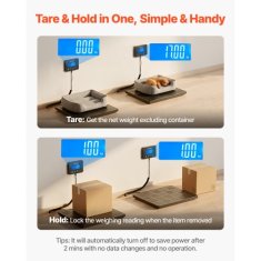 VEVOR Poštna tehtnica dvojna natančnost 340x280x30 mm