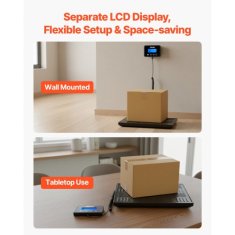 VEVOR Poštna tehtnica dvojna natančnost 340x280x30 mm