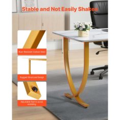 VEVOR Upravni pisalna miza 160x80x75 cm bela