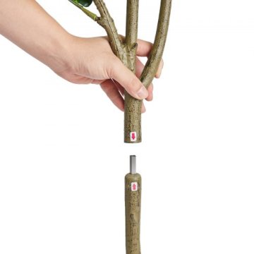 VEVOR Umetno drevo fikusa z listi 780x780x1556 mm zeleno