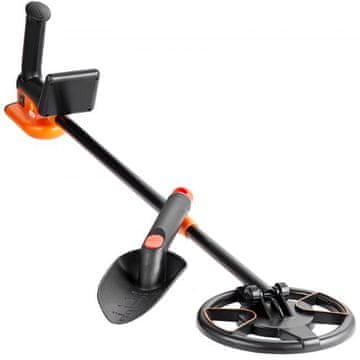 VEVOR Metal Detector TS26 62x202x92 cm Nastavljiv LCD zaslon Vodoodporen Otroški