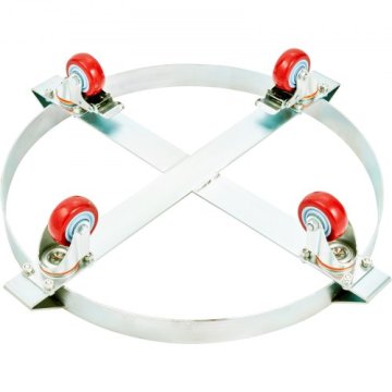 VEVOR Voziček za sode težka izvedba 2082 L nosilnost 4536 kg 725x160 mm srebrna