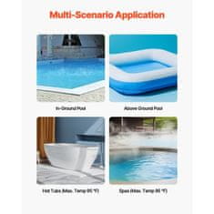 VEVOR Ročni brezžični bazenski sesalnik 1930x260x155 mm