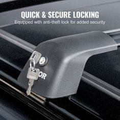 VEVOR Prečna palica strešnega nosilca 1168x116x118 cm Črna