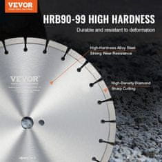 VEVOR Diamantni rezalni list 350 mm segment 12 mm središnja luknja 254 mm za beton