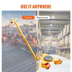 VEVOR Voziček za stroje 425x335x116 mm z ročajem ogljikovo jeklo