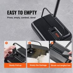 VEVOR Metla za preproge 112x23x16 cm Črna