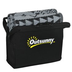 Homestar Zunanji preproga 182x274 cm črna in siva