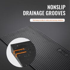 VEVOR Pragovni nakladalni rob 90x20x3 cm nedrseča guma črna