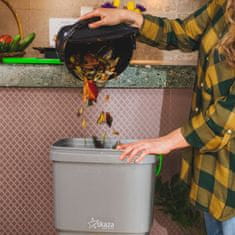 Skaza BOEssential kuhinjski kompostnik, SET+base, 15,3 l, kapučino (102197)