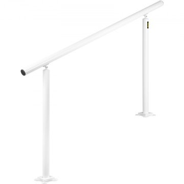 VEVOR Komplet ograje za stopnice nastavljiv kot 1528x91 cm bela