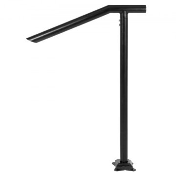 VEVOR Ograja za stopnice z ograjo za 2 do 3 stopnice 102x713 cm črna