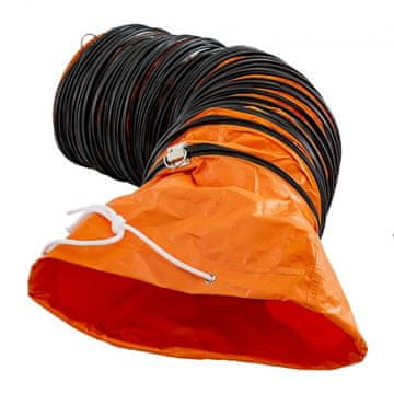 VEVOR Fleksibilna cev za zrak 76 m x 255 cm oranžna