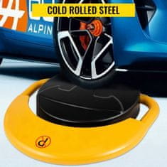 VEVOR Samodejna parkirna zapora z daljinskim upravljalnikom 38x46x75 cm rumena