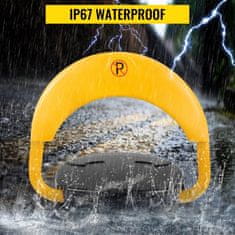 VEVOR Samodejna parkirna zapora z daljinskim upravljalnikom 38x46x75 cm rumena