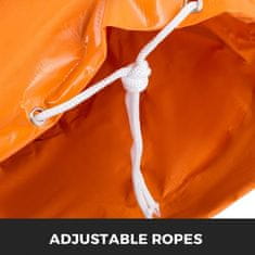 VEVOR Fleksibilna cev za zrak 76 m x 255 cm oranžna