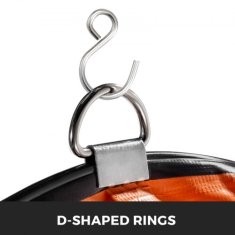 VEVOR Fleksibilna cev za zrak 76 m x 255 cm oranžna